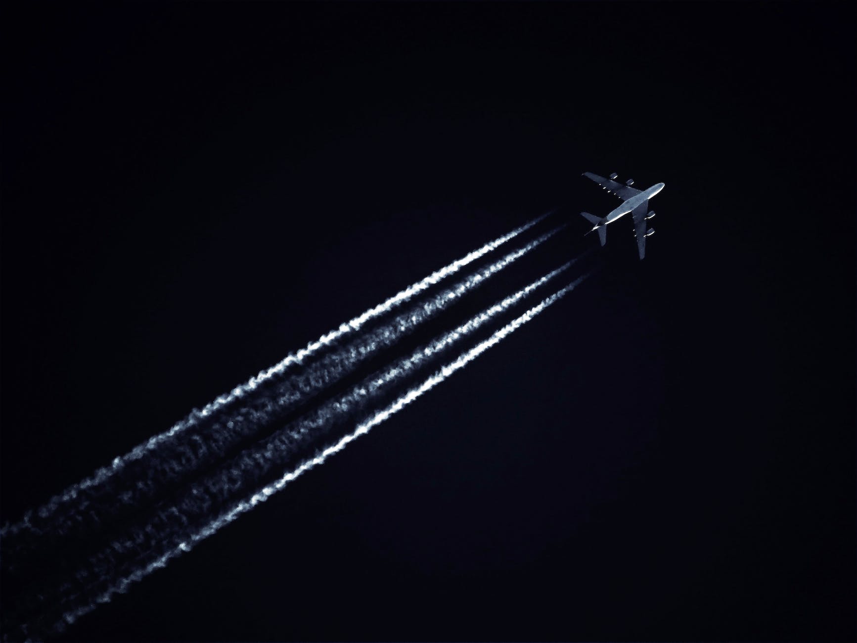 photo of airplane during evening