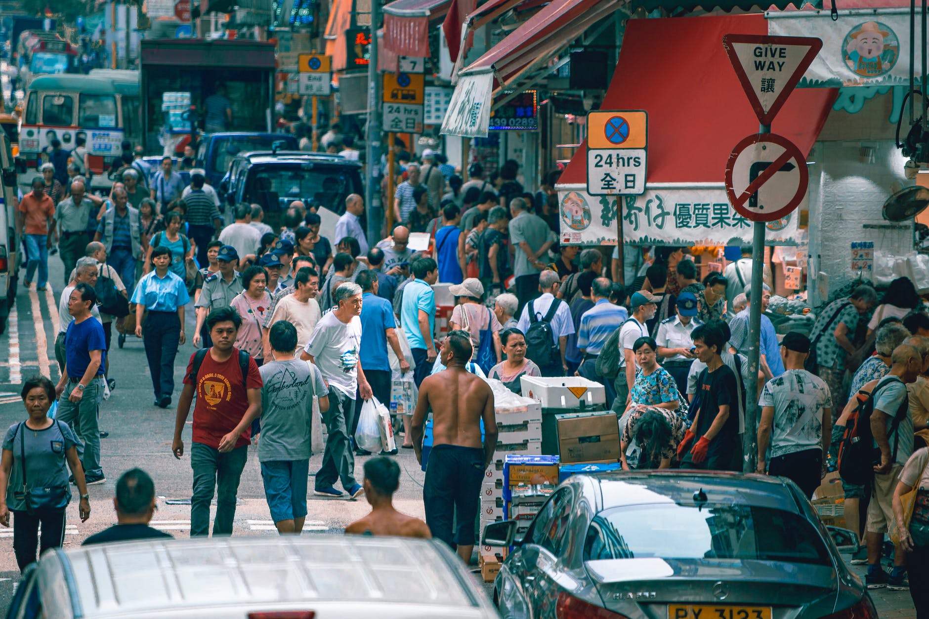 people on the street